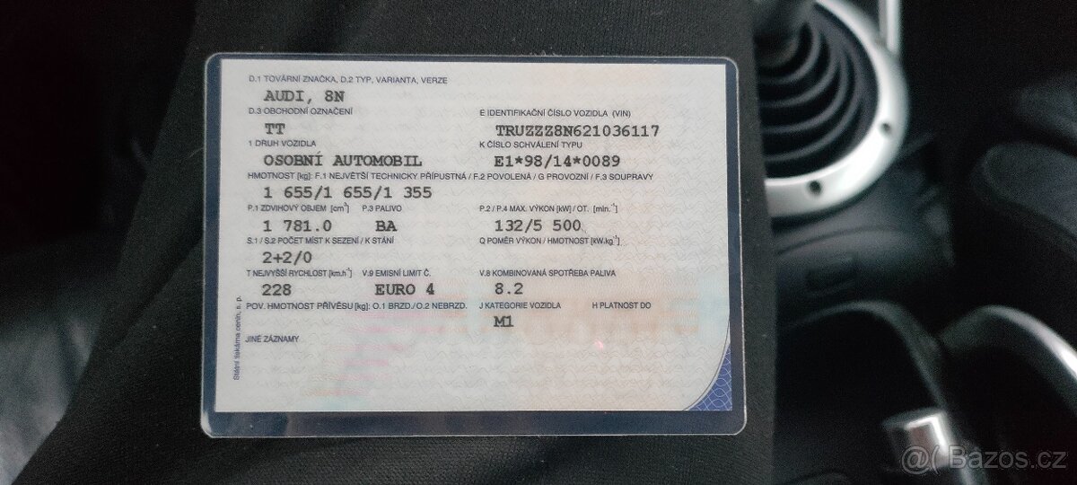 Audi TT 1.8T 132KW rok 2002 - 6