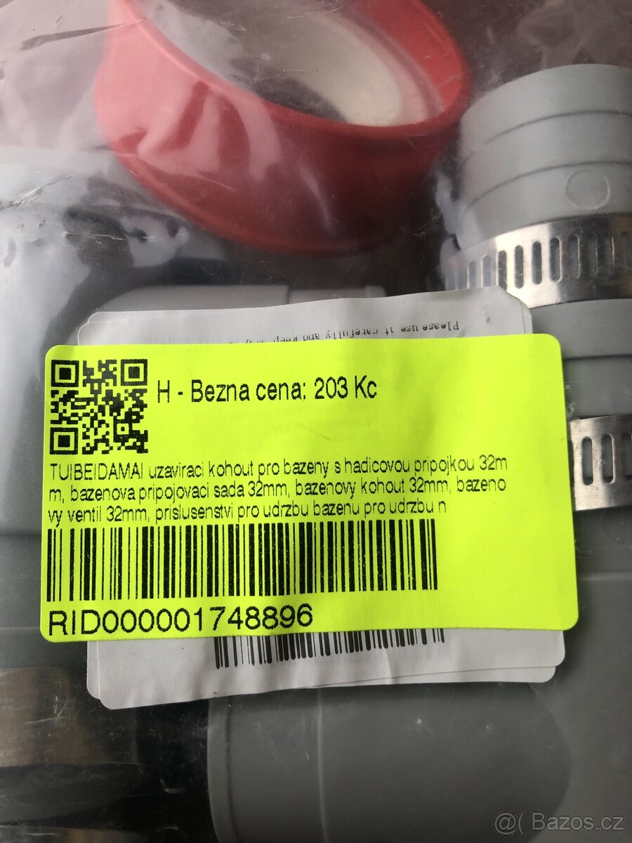 2x Kohout pro bazén s přípojkou, ventil - 6