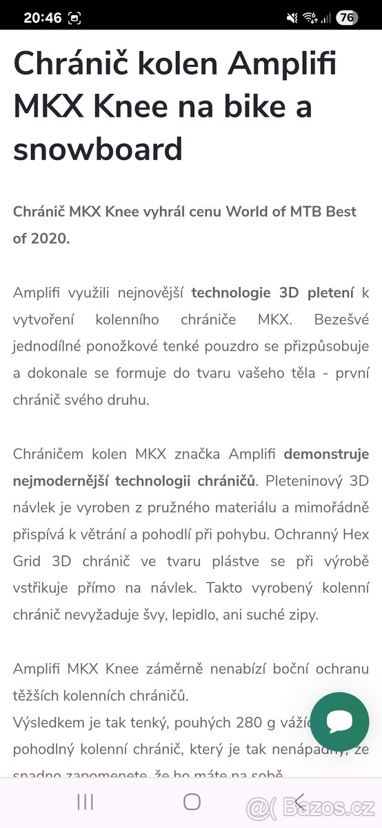 Amplifi MKX Knee Chrániče kolen - 6