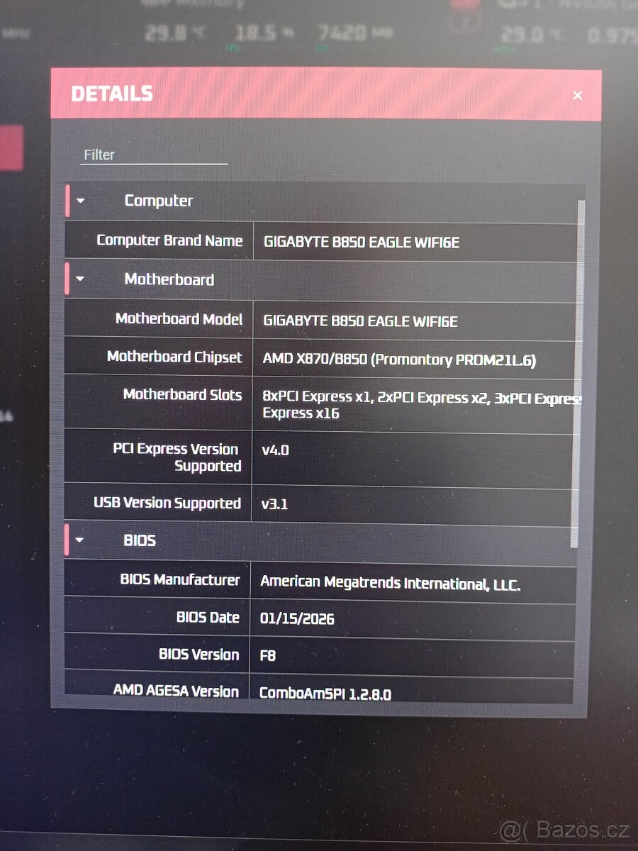 Gigabyte B850 Eagle WIFI6E - 6