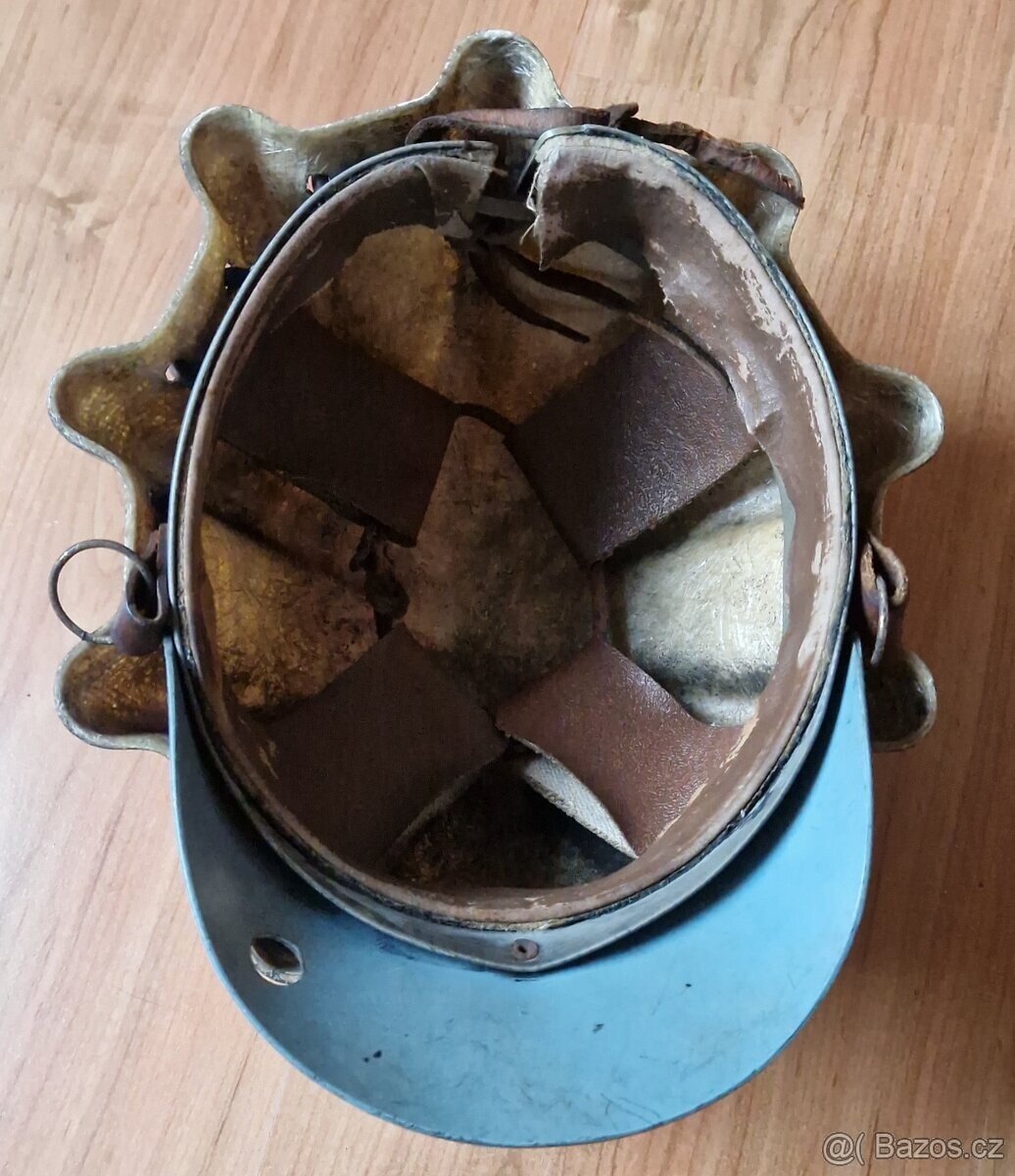 Hornická helma,přilba želva laminátová 4x,hornická lodička - 6