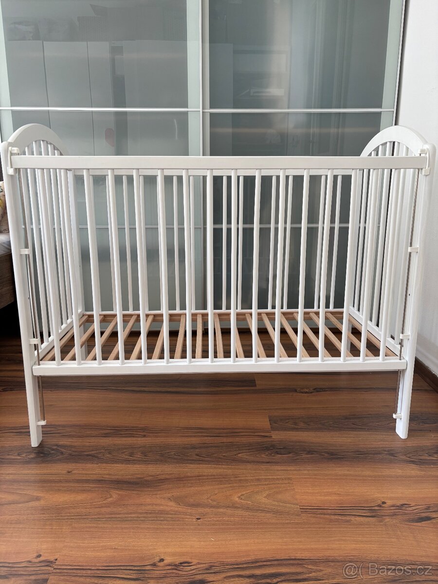 Dětská postýlka bíla dub - 120 x 60 cm - 6