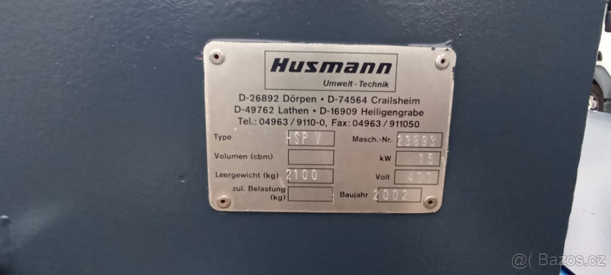 Husmann HSP V 15kw ,drtič odpadu - 6