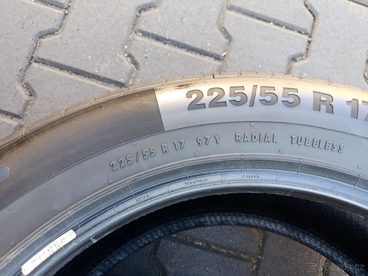 225/55/17 letní pneu continental - 6