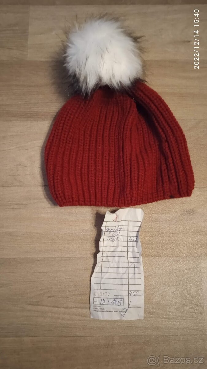 NOVÁ ZIMNÍ ČEPICE/KULICH S BAMBULÍ - 6
