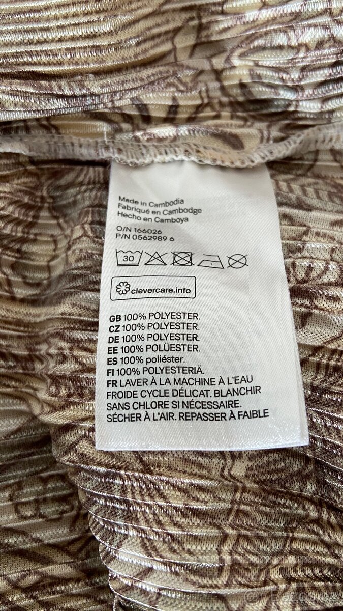 Plísované lehké šaty H&M vel.M - 6
