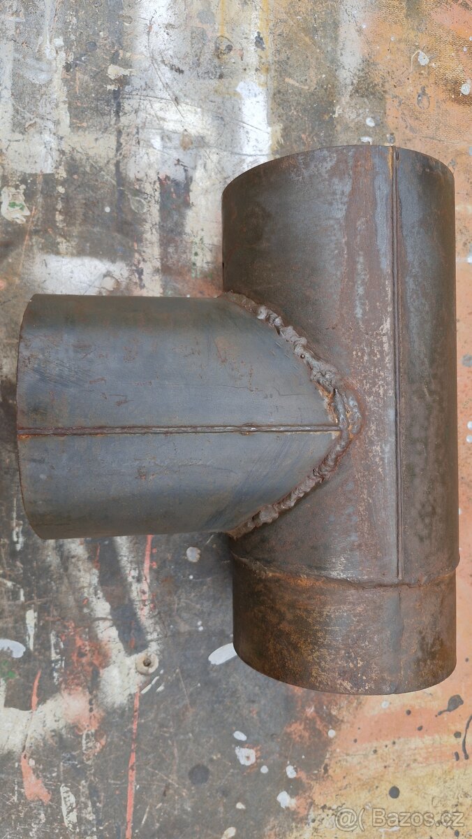 Kouřovod T kus 130mm - 6