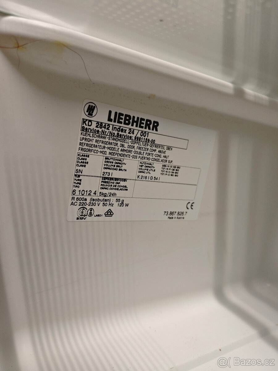 Lednice s mrazákem LIEBHERR KD2842 / 168cm - 6