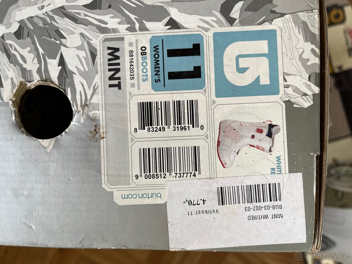 Snowboard s vázáním a botama Burton 43,5 - 6