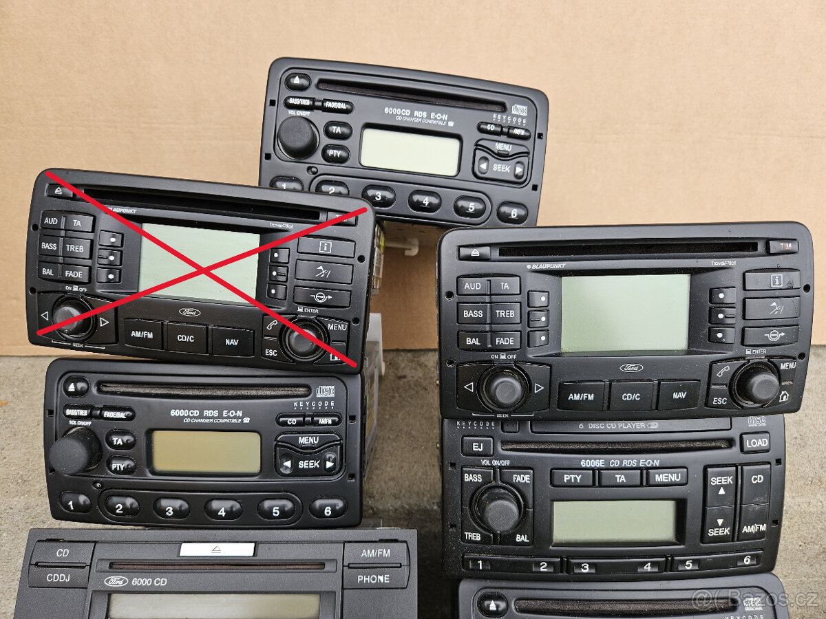 Ford autorádia originál RDS - 6