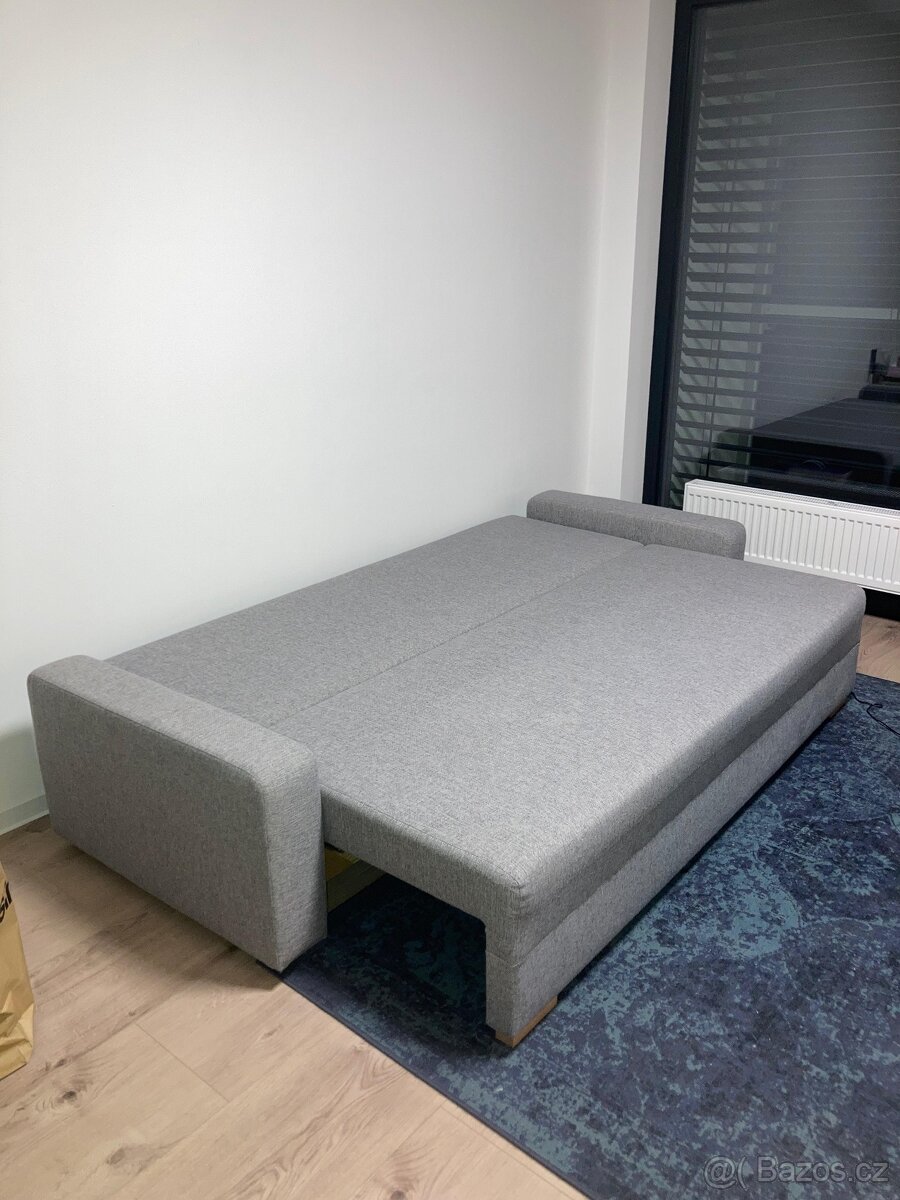 3 v 1, rozkládací pohovka s postelí, šatní skříň, postel - 6