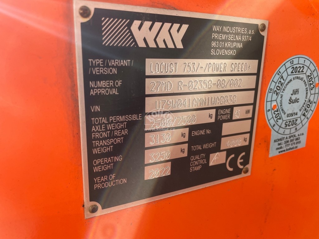 nakladač LOCUST 753 power speed+ - extra výbava - 6