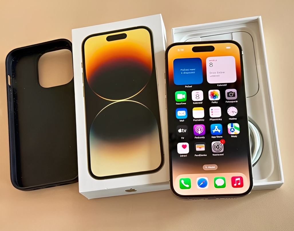 iPhone 14 Pro Gold BATERIE 100% TOP - 6