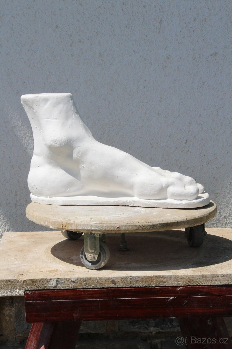 sadrový odlitek - noha (edukační pomůcka) - 6