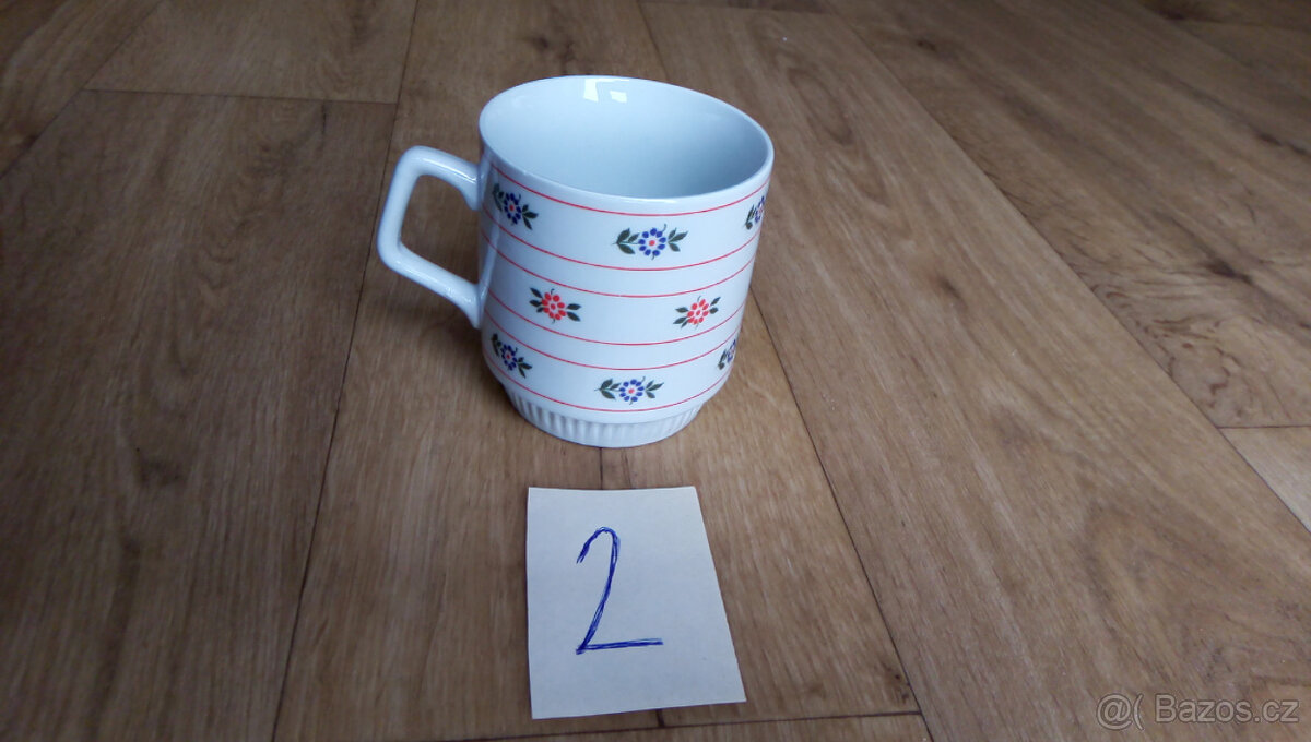 Retro hrnek, Czechoslovakia, Royal Dux Dubí - 6