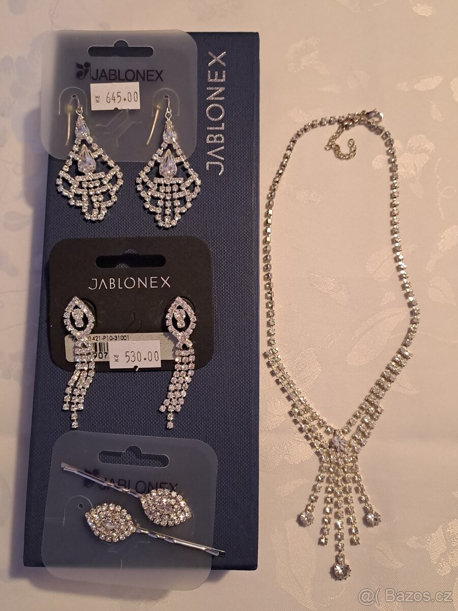 JABLONEX - originální štrasové šperky, sada - 6