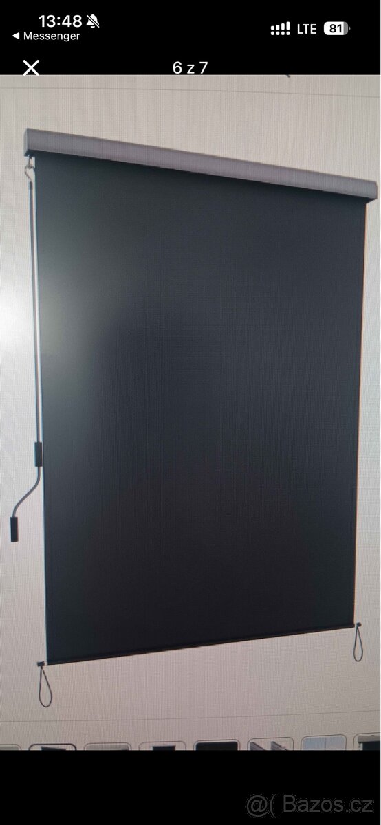 Svislá markýza 250x140cm, antracitová - 6