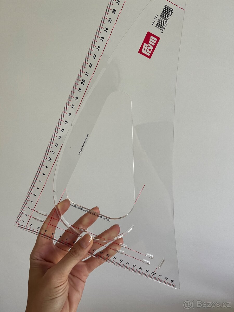 Krejčovský příložník / pravítko Prym délka 60 cm - 6