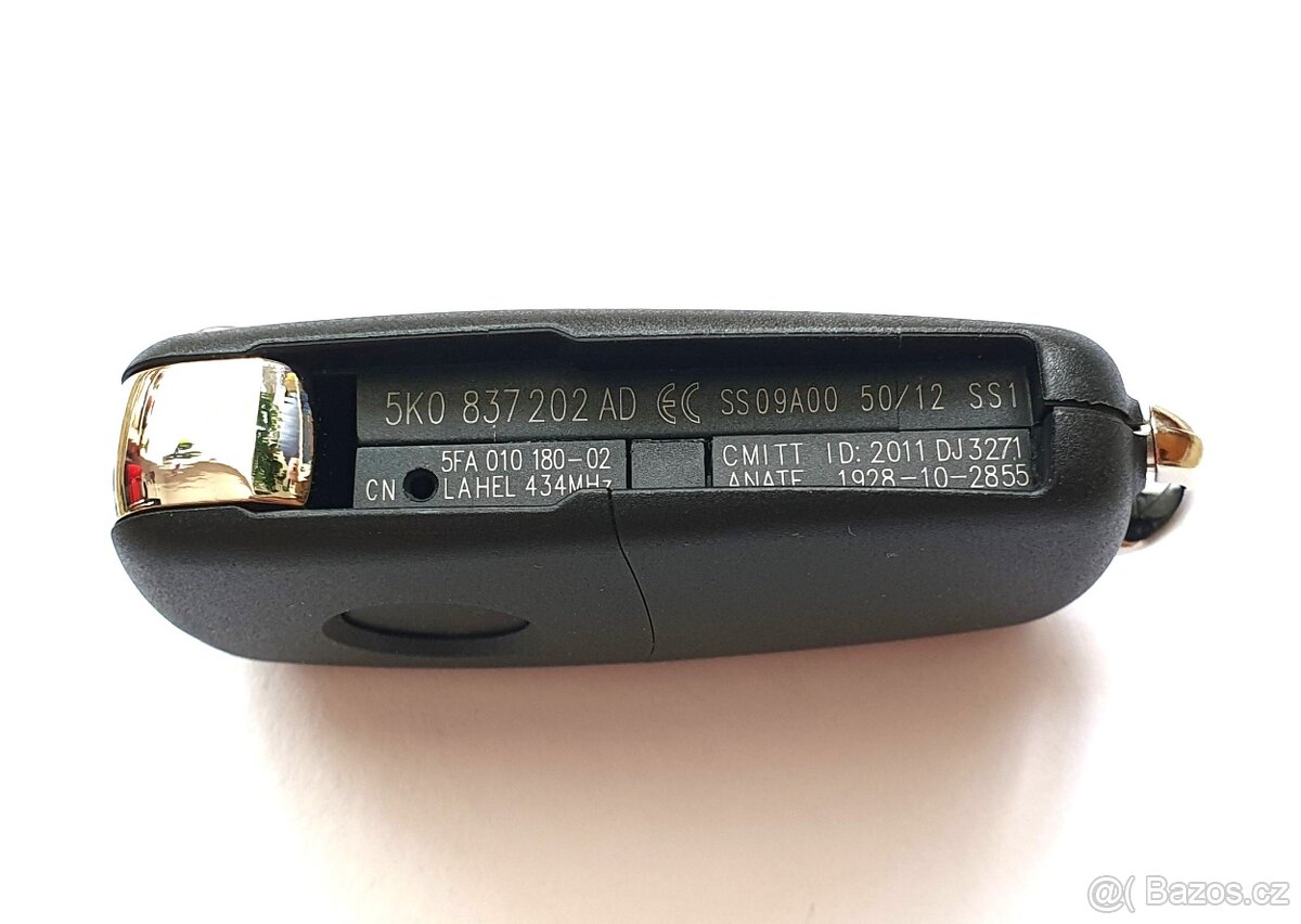 Klíč Škoda Vw Seat Audi 2 / 3 tlačítka. - 6