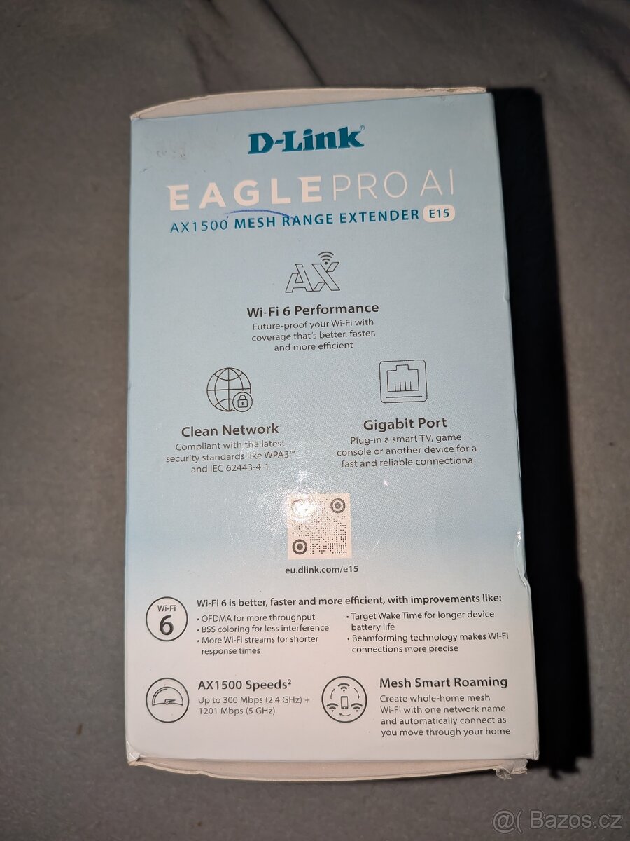 Wi-Fi 6 extender D-Link EAGLE PRO AI E15 (AX1500) - 6