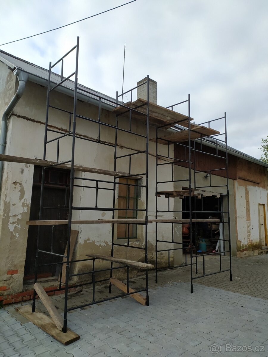 Lešení 163x100 cm s prac. výškou až 3,5 m - 9,5 m - 6