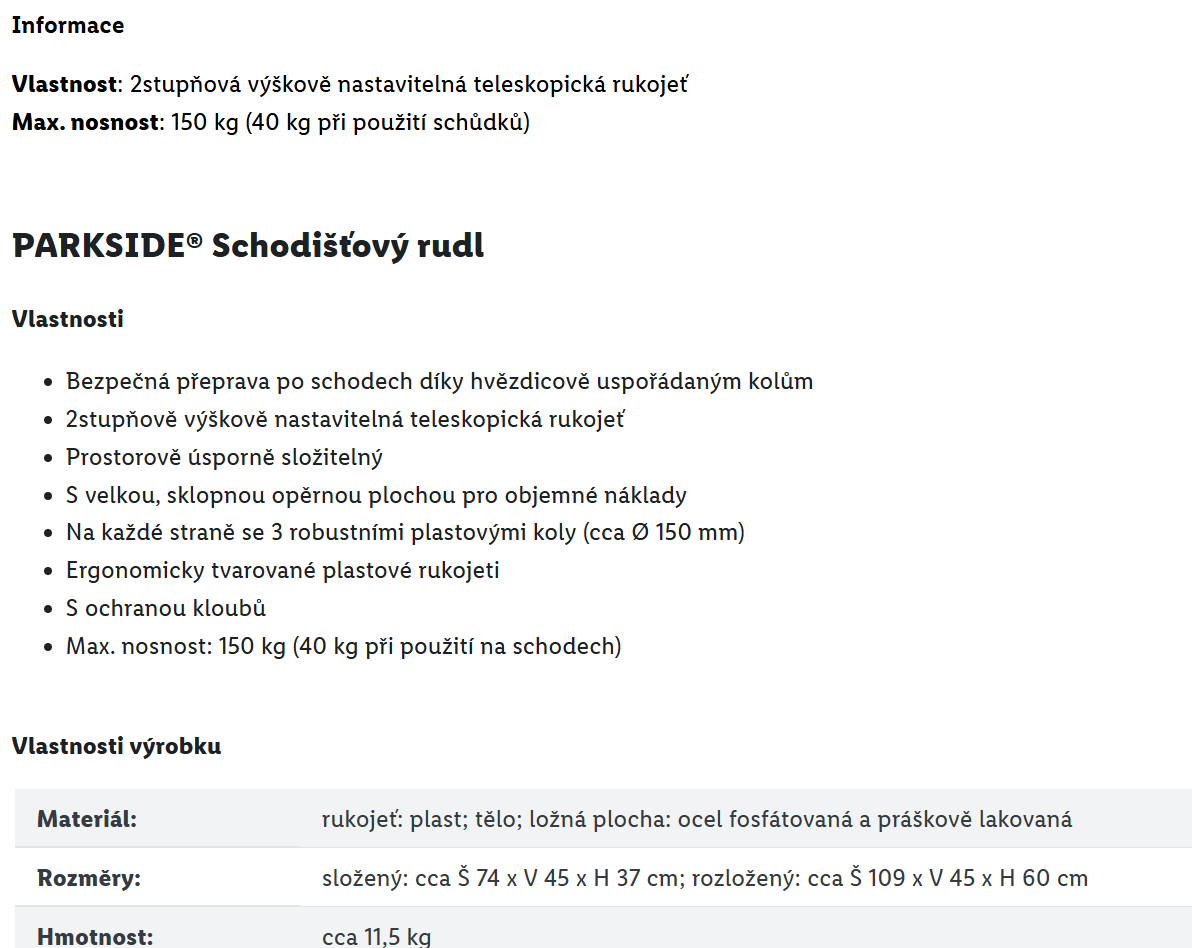 Schodišťový Rudl Parkside - Nový (lépe hodnocený typ) - 6
