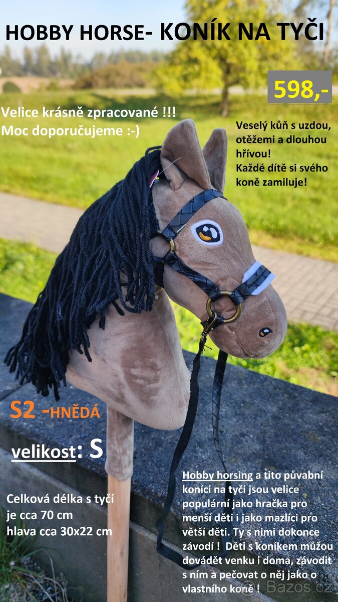 HOBBY HORSE - koníci na tyči - velikost S - 6