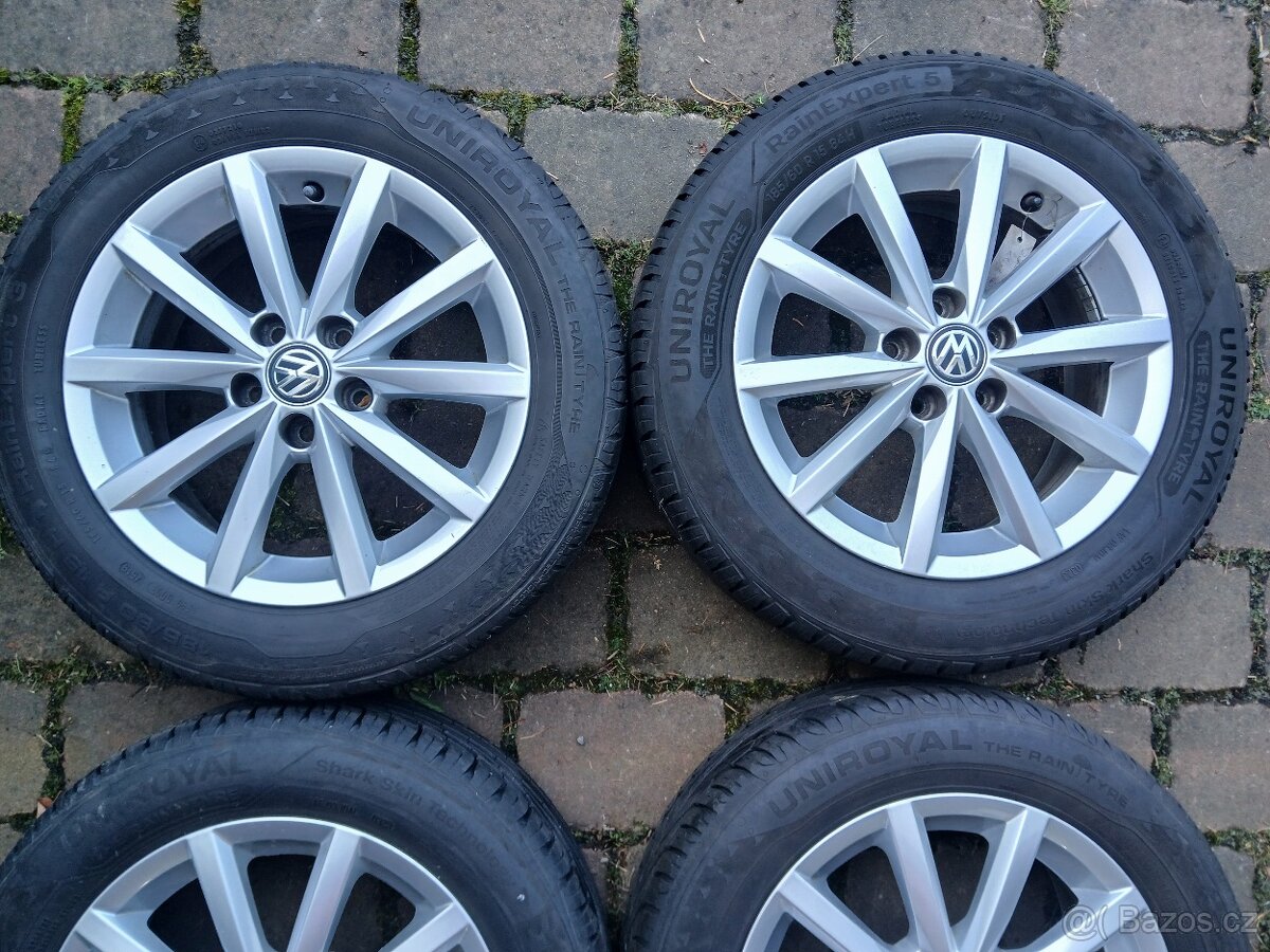 ALU kola,sada, originál Volkswagen,185/60 R15,5x100,TOP - 6