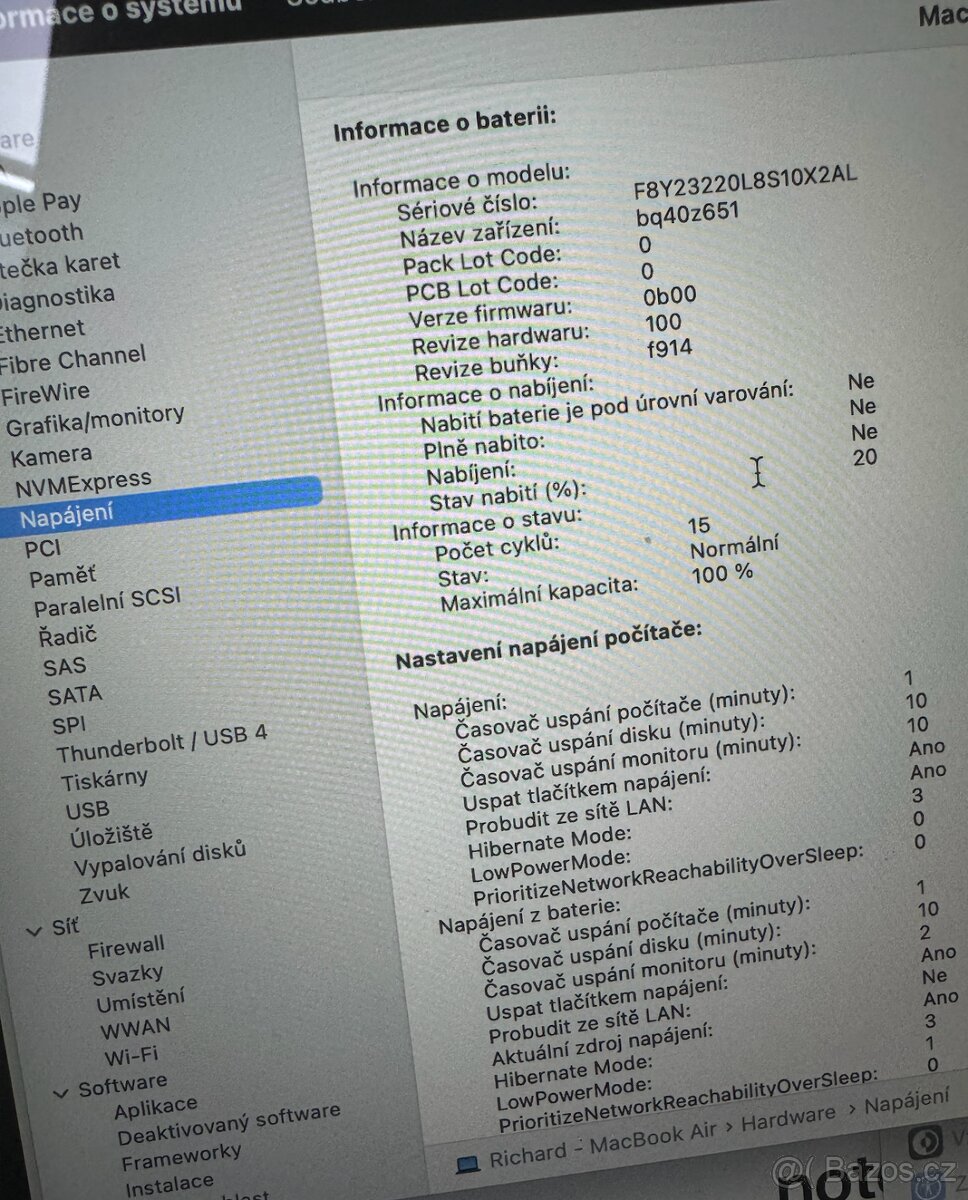 Apple Macbook Air 13” M2, 8GB, 512 GB, baterie 100 % - 6