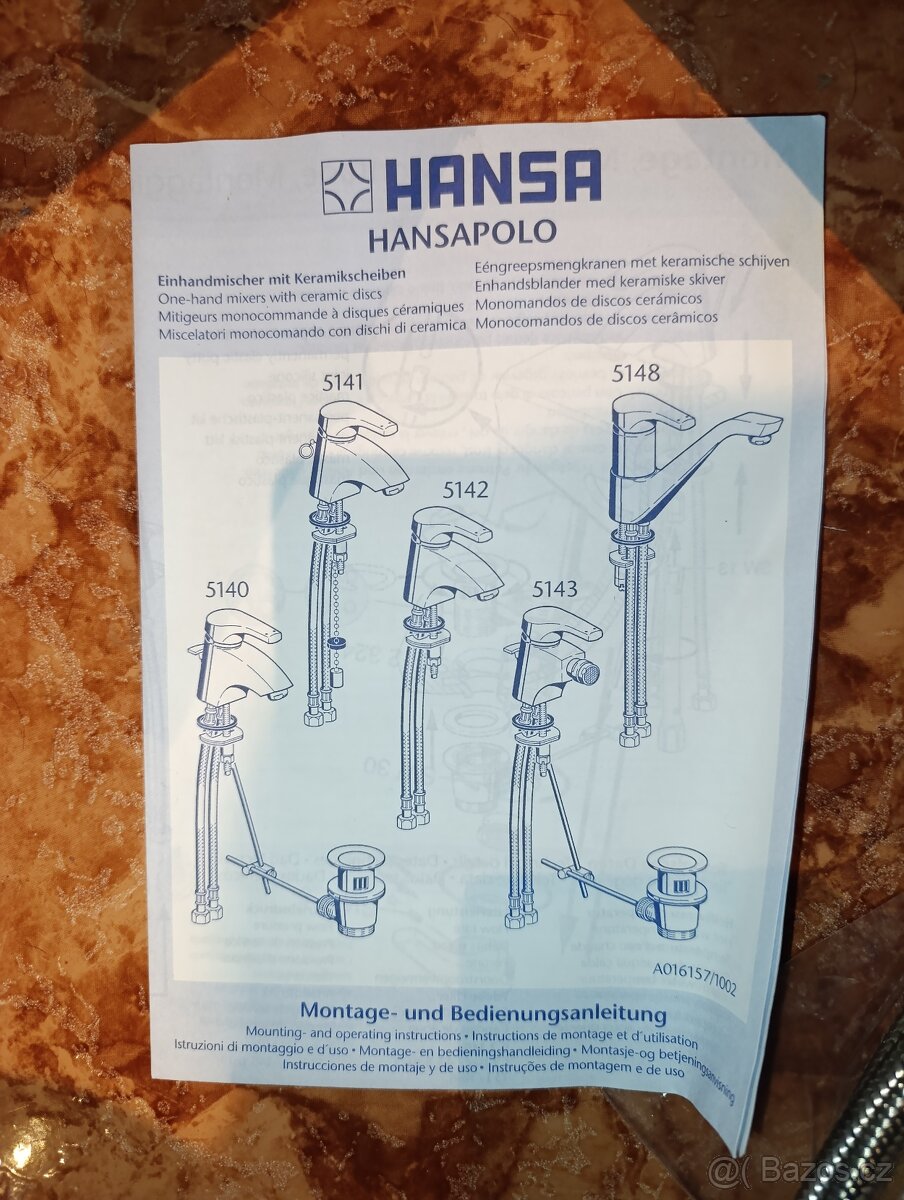 Vodovodní stojánková baterie umyvadlová - 6