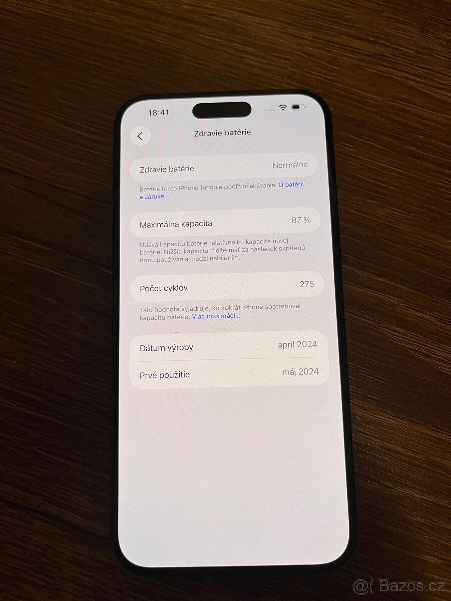 apple iphone 15 pro max 256gb black bateria 87 - 6