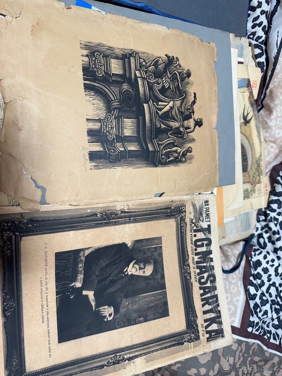 Archivní Plány Vily Krnov (1929) + Tisky TGM (1937) - 6