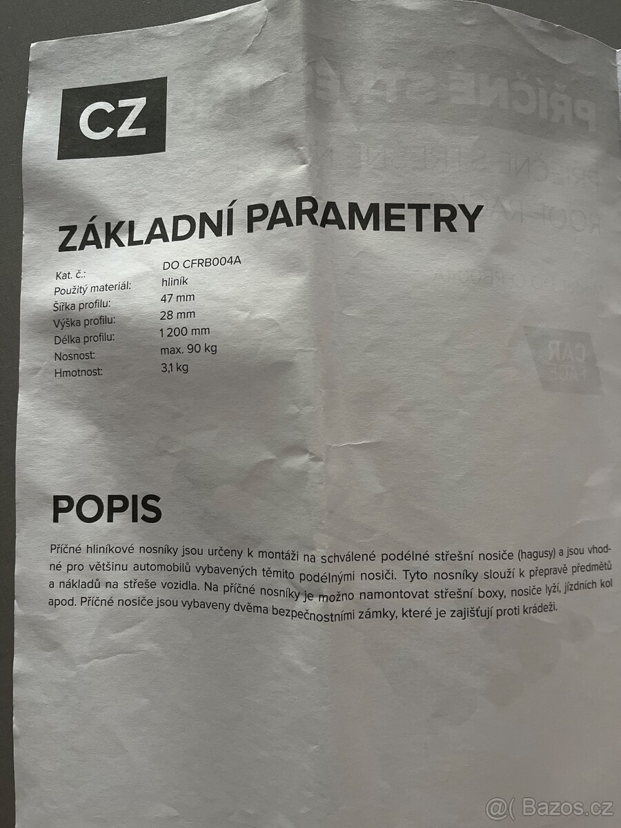 Příčné střešní nosiče - 6