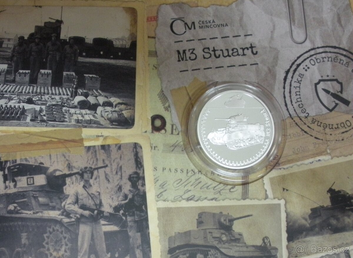 Sada stříbrných mincí Obrněná technika - 6