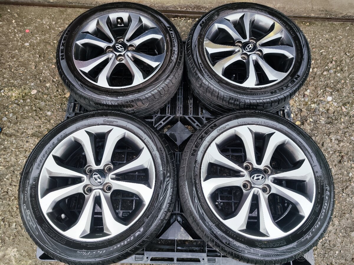Alu Sada = 4x100 =orig. HYUNDAI= s pneu =185/55 R15 - 6