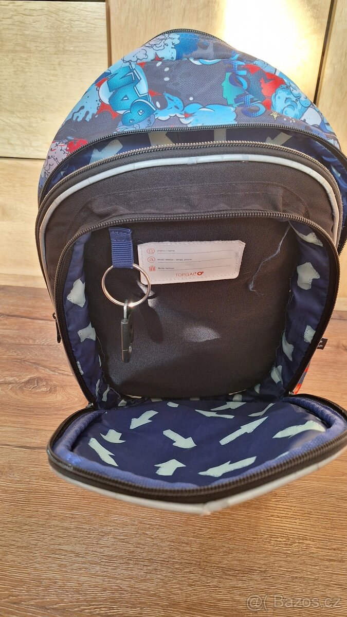 Topgal školní batoh, pláštěnka, sáček na boty. - 6