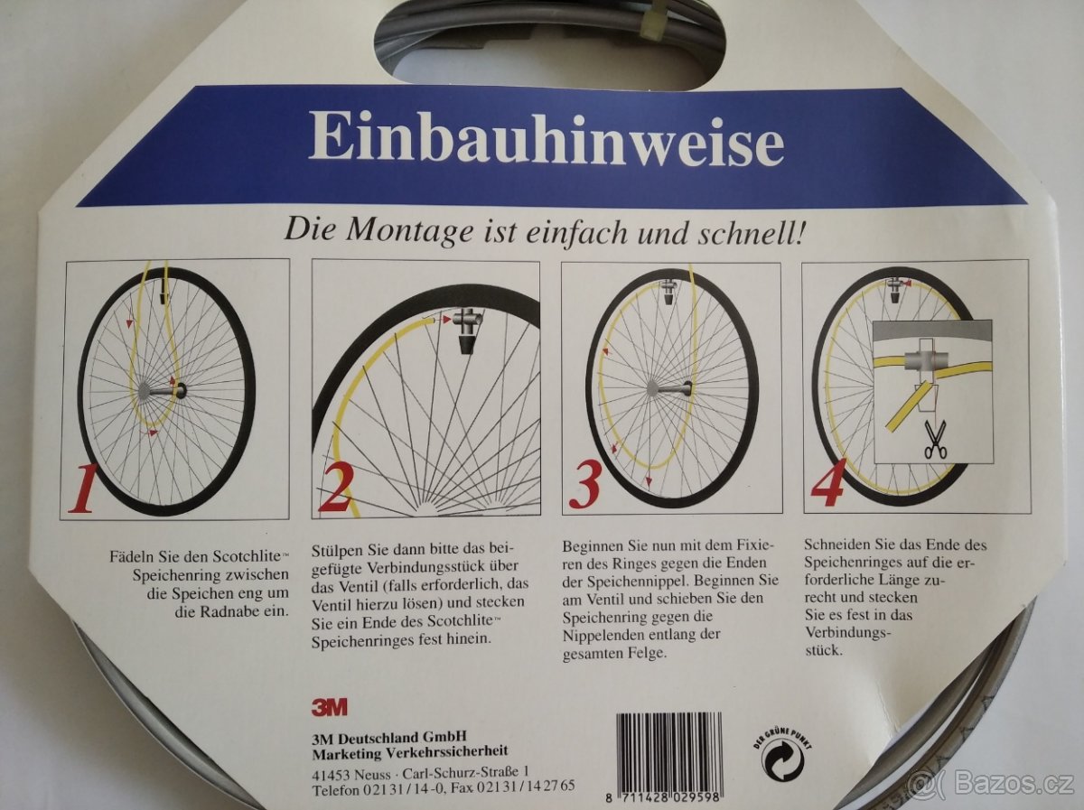 Sada reflexních prutů do výpletu kola - 6