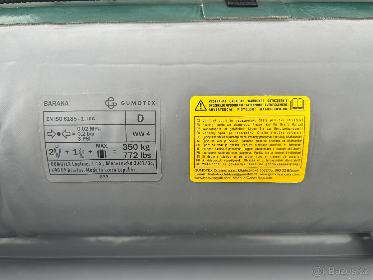 Nafukovací kanoe Gumotex BARAKA - 6