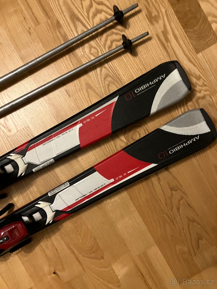 Lyžařský set - lyže, hůlky, boty. - 6