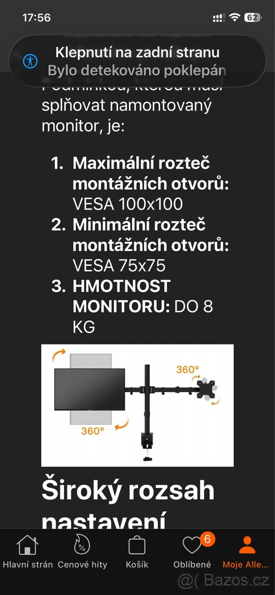 Držák na 2 monitory - 6