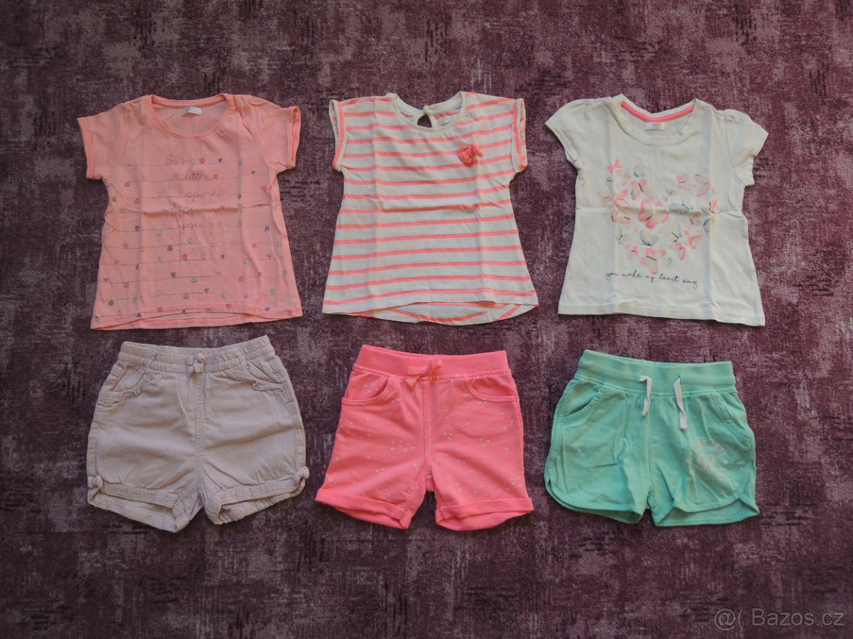 Balík oblečení pro holčičku 86 - jarní/letní - 6