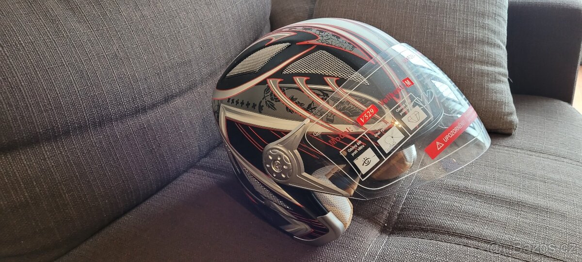 Prodám otevřenou novou moto přilbu Worker V529 velikost M - 6