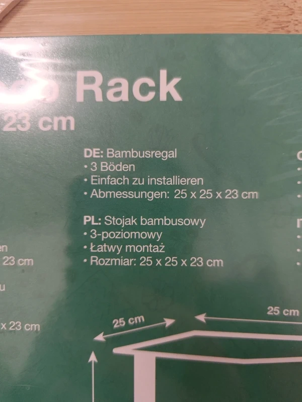 Kuchyňský stojan na nádobí z bambusu - nový - 6