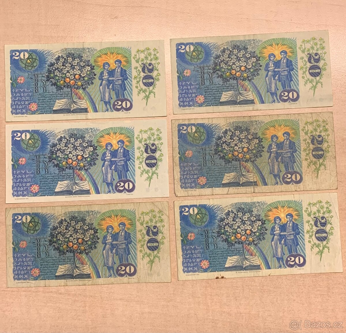 Různé bankovky československé 10,20,50 Kč - 6