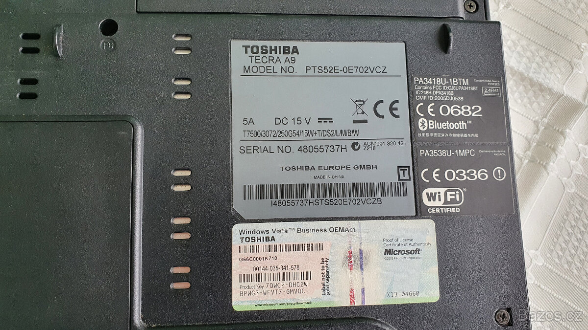 Notebook Toshiba Tecra A9 (nejde obraz) - 6