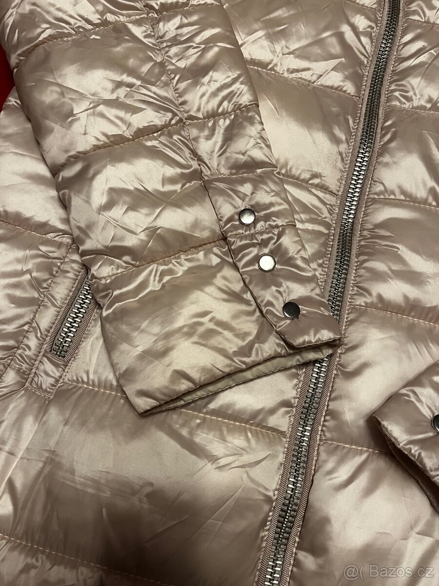 Béžový prošívaný kabát Mango, vel. S - 6