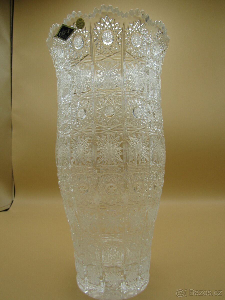 Velké čiré broušené vázy - 6