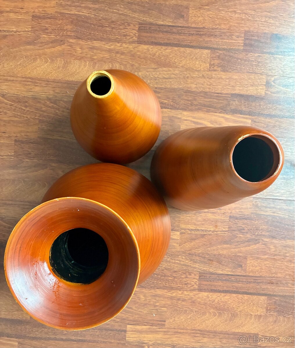 3 bambusové vázy - 6