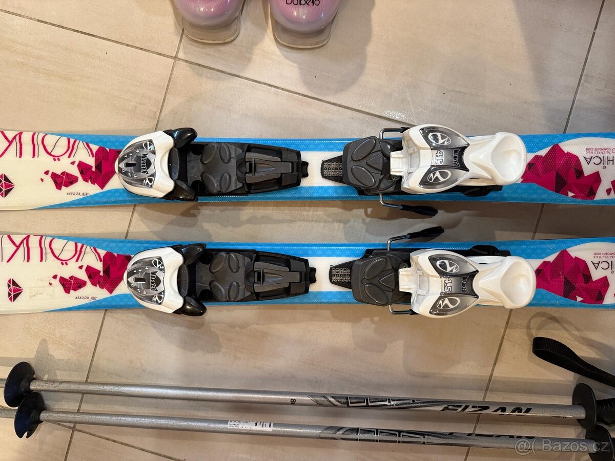Dětské lyže Volkl, boty Dalbello mondo, hůlky - 6