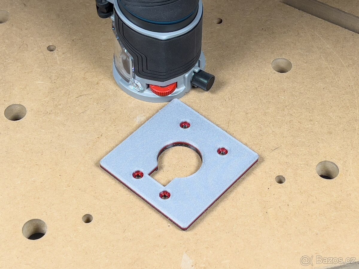 Štvorcová základňa 100x100 mm pre Bosch GKF18V - 8 - 6